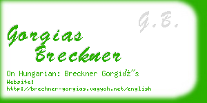gorgias breckner business card